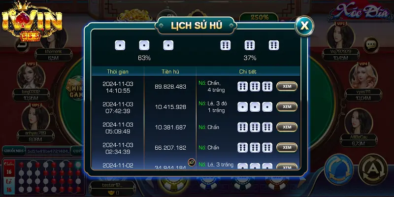 Quà tặng khủng từ iWin dành cho game thủ Xóc Dĩa